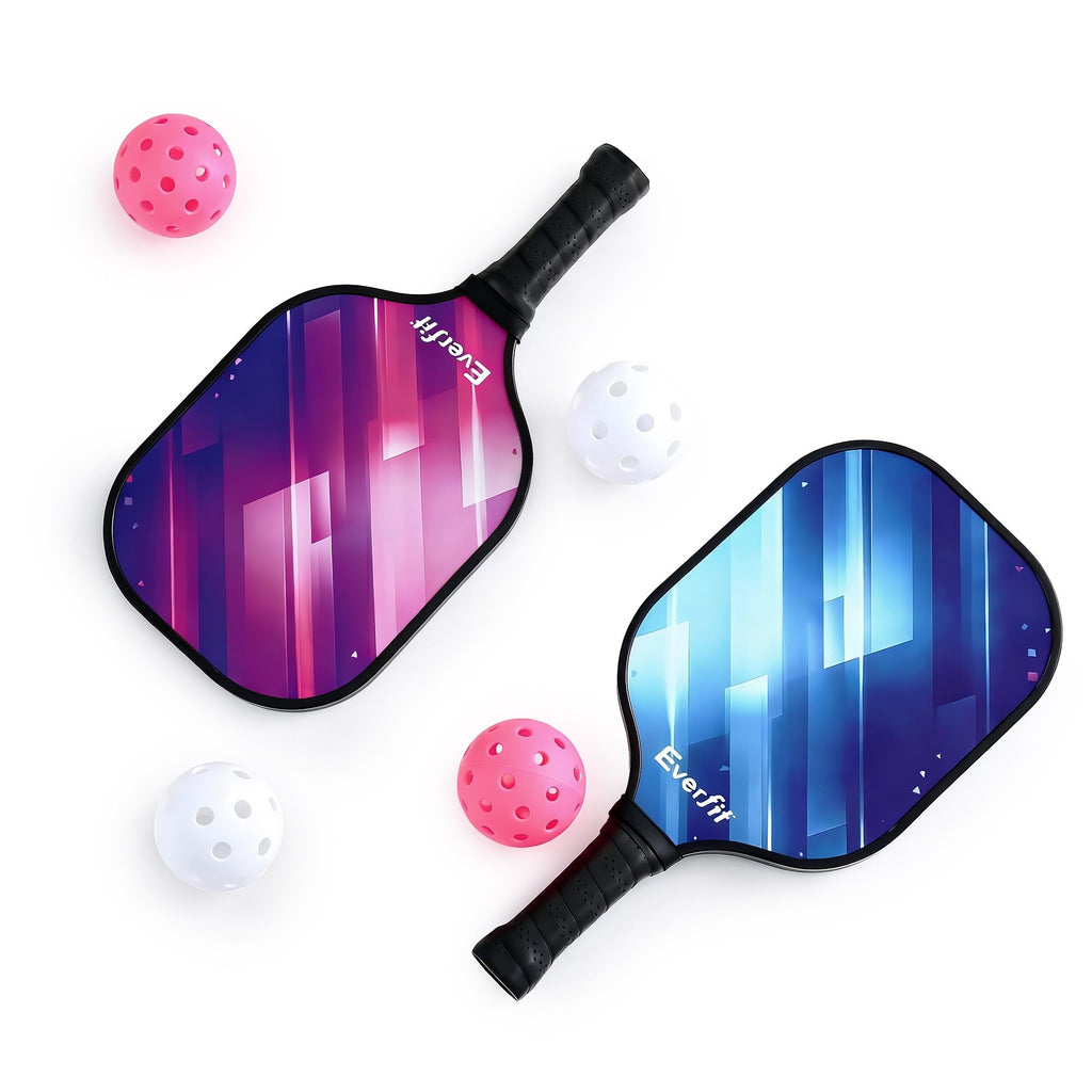 Everfit Fiberglass Pickleball Paddle Set – Honeycomb Core with Bag