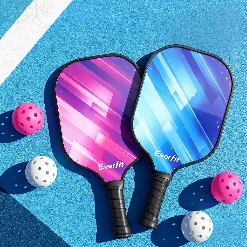 Everfit Fiberglass Pickleball Paddle Set – Honeycomb Core with Bag