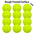 12pcs Pickleball , 40-hole seamless one-piece design, aerodynamic construction, excellent stability, rough matte surface enhances ball control, suitable for competitive Pickleball games