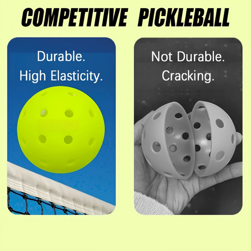 12pcs Pickleball , 40-hole seamless one-piece design, aerodynamic construction, excellent stability, rough matte surface enhances ball control, suitable for competitive Pickleball games