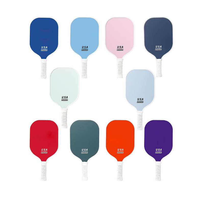 2-Player Pickleball Paddle Set, Durable Glass Fiber Pickleball Racquets with Comfort Grip, Includes 4 Balls & Carry Bag—Sky Blue