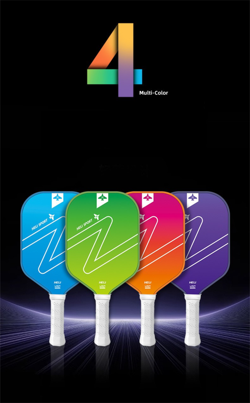 Green Gradient Pickleball Paddle Set -  Fiberglass Paddles with PP Honeycomb Core, 2 Paddles 4 Balls & Carry Bag