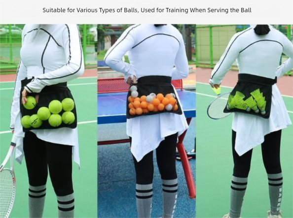 Pickleball Ball Waist Bag – Mesh Carrier with Adjustable Belt