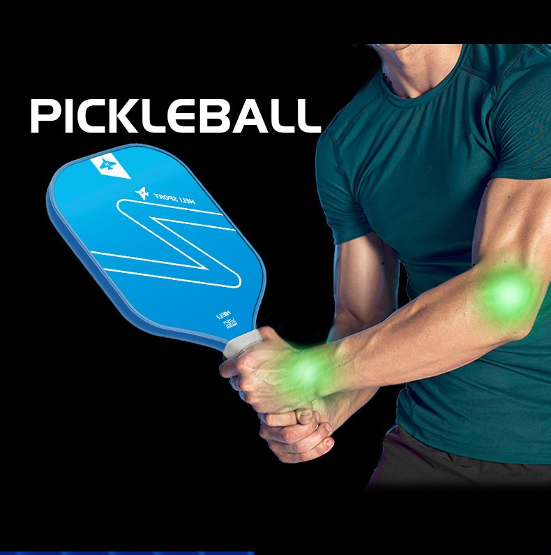 Gradient Orange Fiberglass Pickleball Paddle Set - USAPA High-Rebound Dual Rackets (TPU Edge), 4 Outdoor Balls & Triangle Carry Case for Outdoor Play