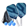 Fantasy Purple Fiberglass Pickleball Paddle Set – 2 Paddles, Bag & Balls