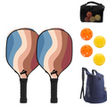 Basswood Pickleball Paddle Set – 2 Paddles, 4 Balls & Bag
