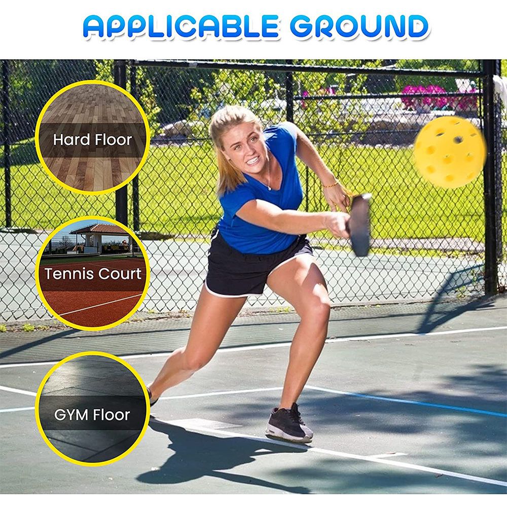 Pickleball Trainer Rebound Practice Set with Green Tethered Ball and Blue Fillable Base -Solo Training Aid for Beginners and Advanced Players Solo Practice and Skill Development