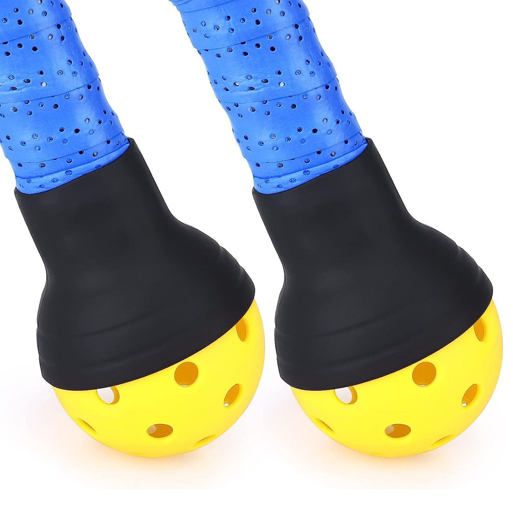 Blue Silicone Pickleball Ball Retriever Attachment for Paddle Handle Easy Ball Pickup Training Accessory  No Bend Training Aid for Players
